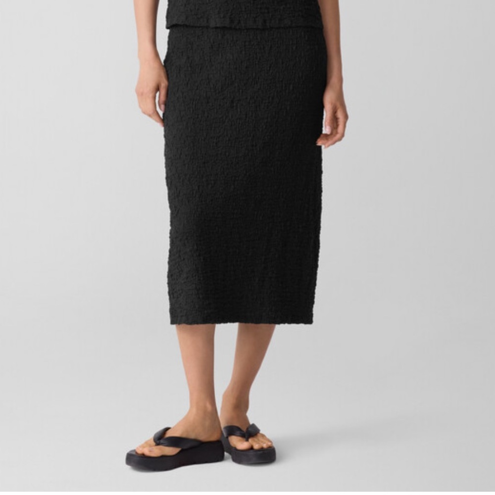 Eileen Fisher Bubble Jacquard skirt NWT